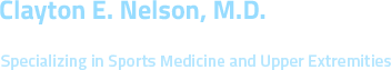 Clayton E. Nelson, M.D.  Logo